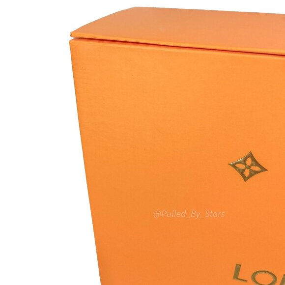 LOUIS VUITTON Orange Foldover Open Sleeve Magnetic Gift Box 16.5 x 13.75 x 4.75 - Picture 8 of 16